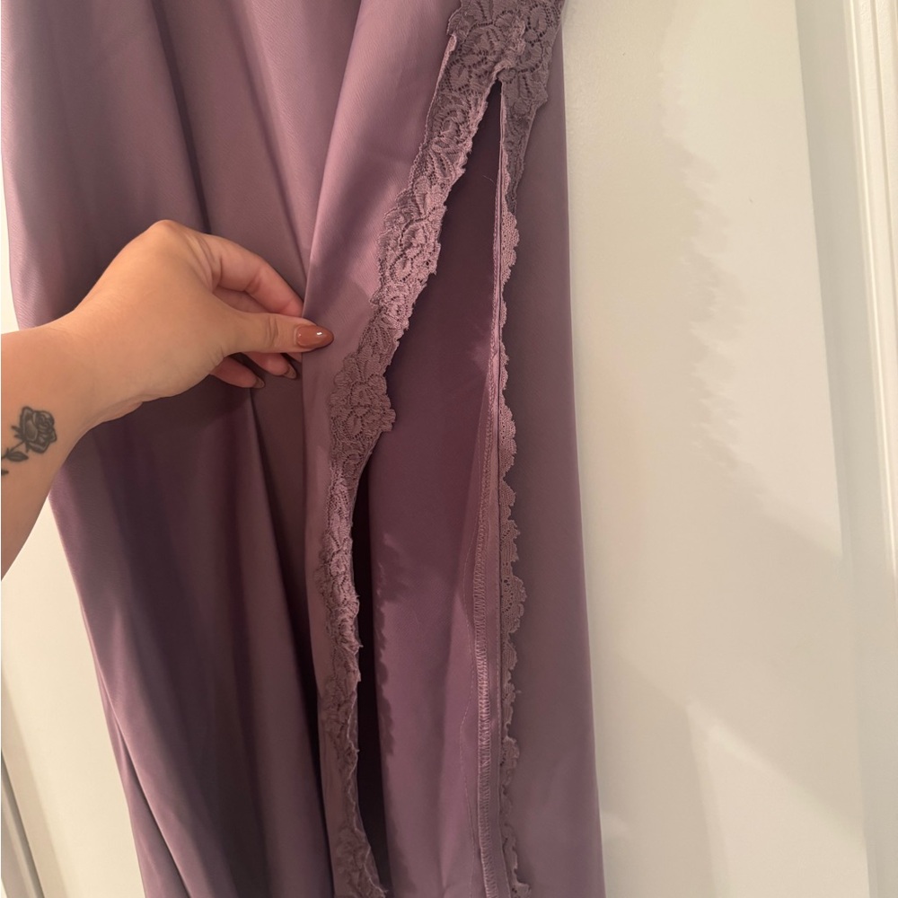 NWT Purple Lace Trim Skirt - Picture 2 of 6